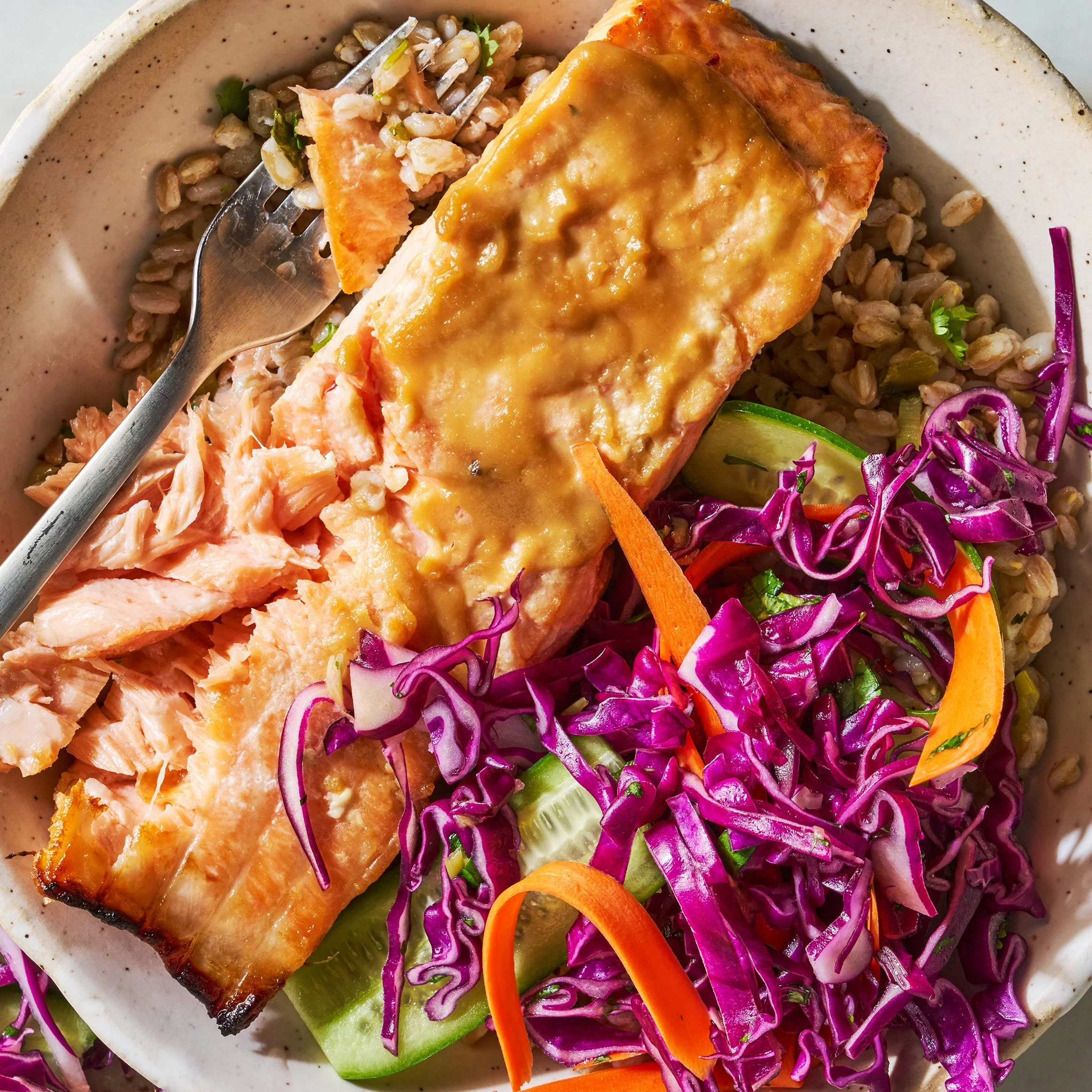 Miso Salmon & Farro Bowl