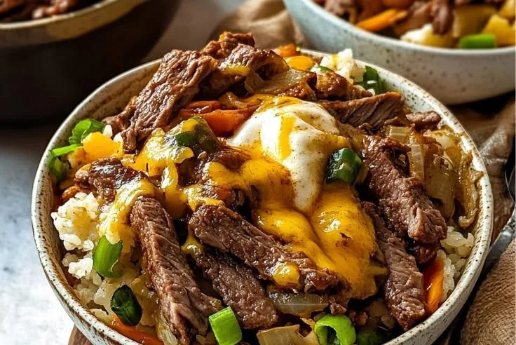 Philly Cheesesteak Bowls