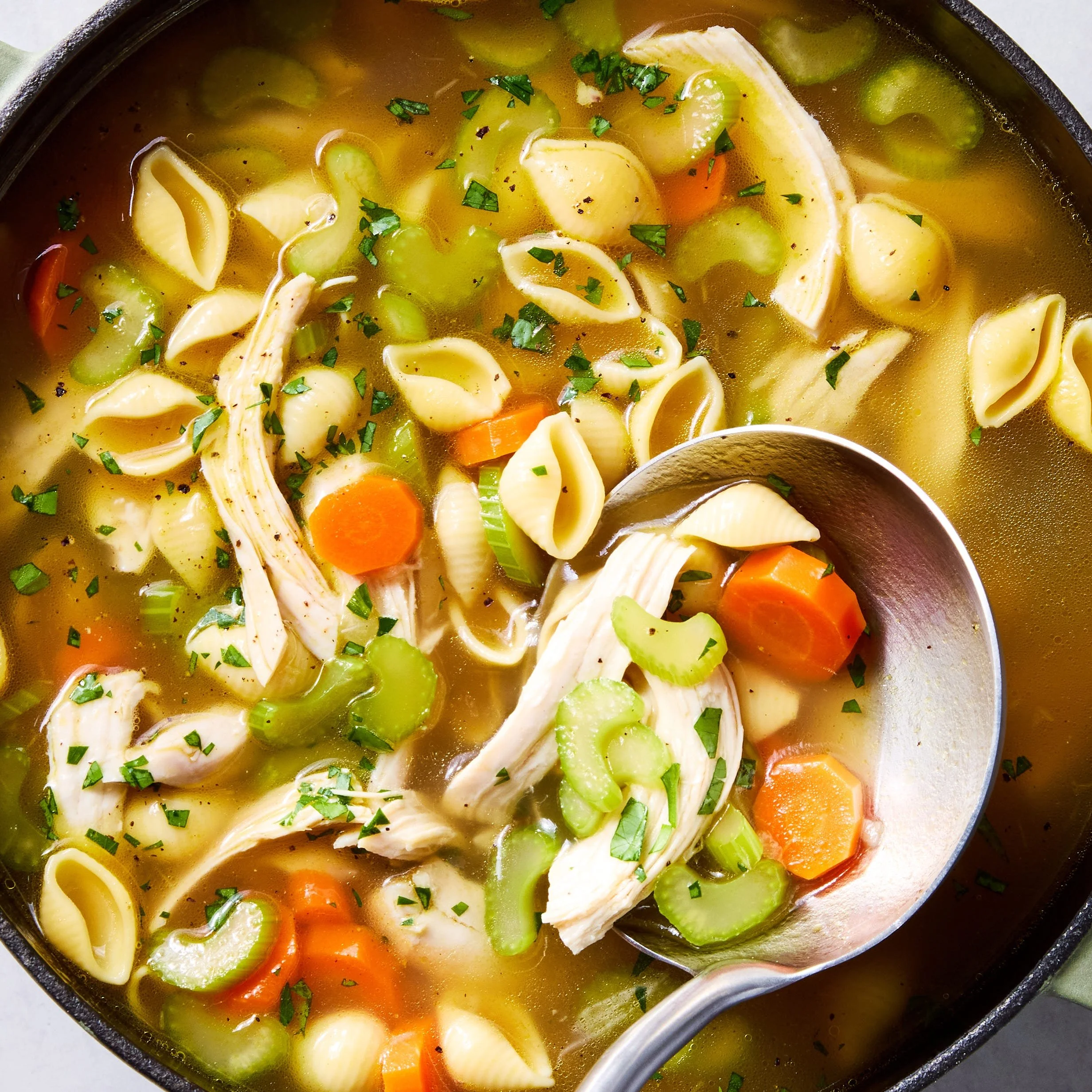 High-Protein Chicken Noodle Soup
