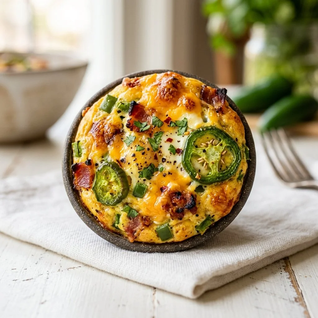 Protein-Packed Jalapeño Popper Egg Muffins