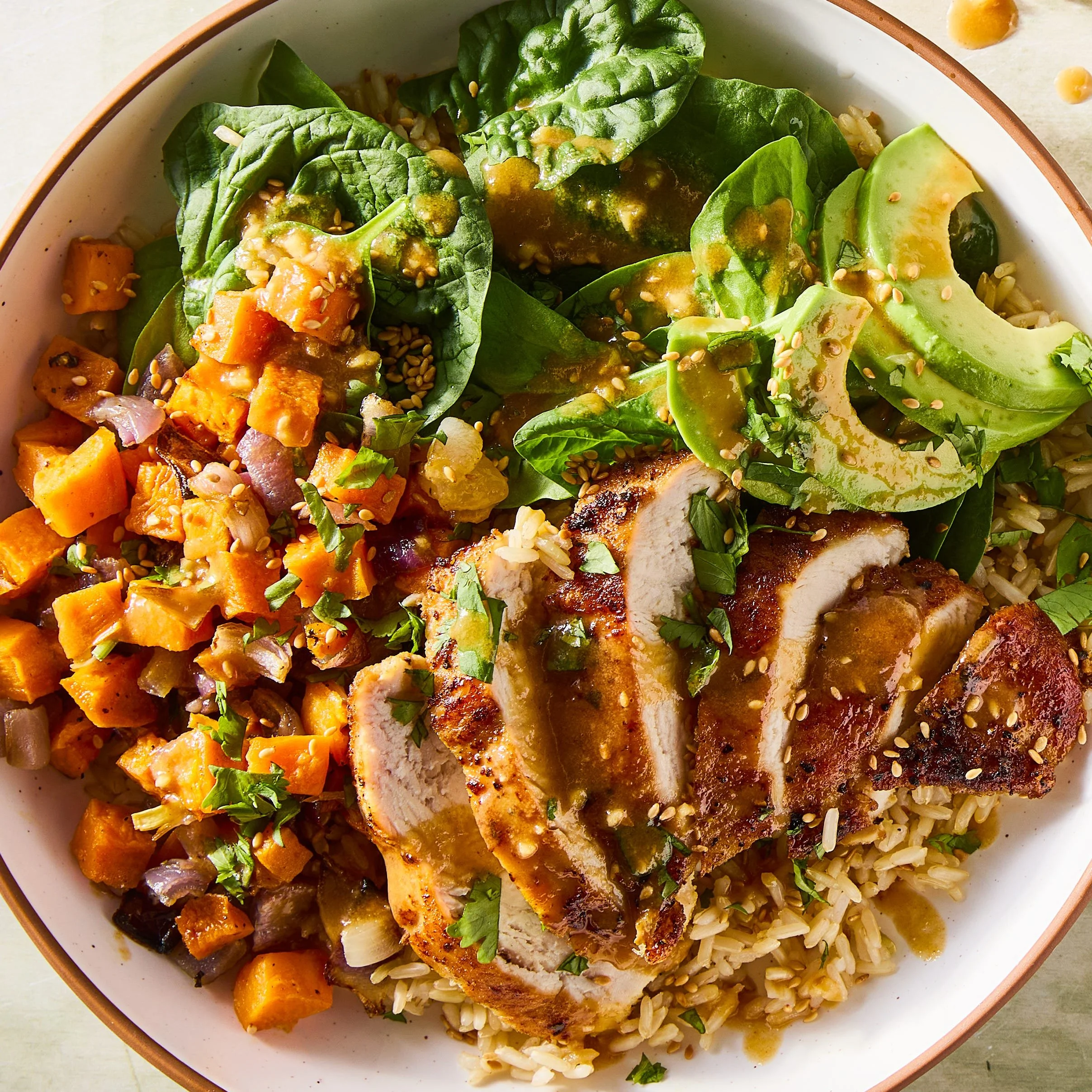 Peanut Chicken Protein Bowl