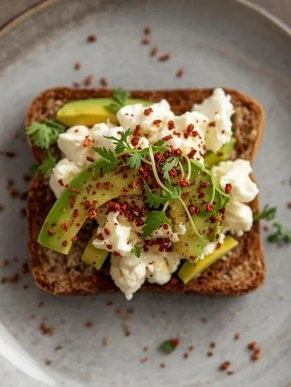 Savory Cottage Cheese and Avocado Toast Recipe