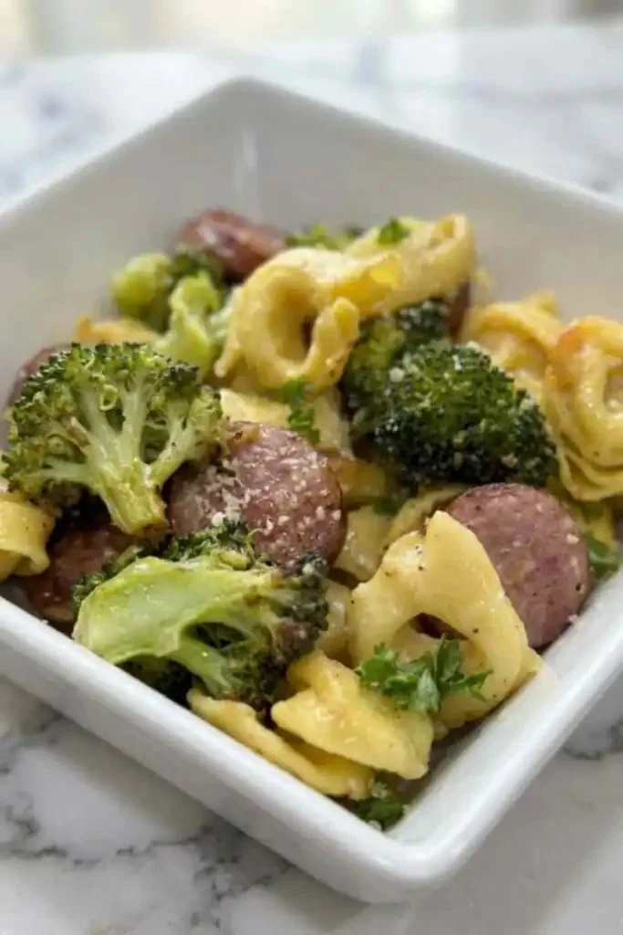 Sheet Pan Sausage Tortellini