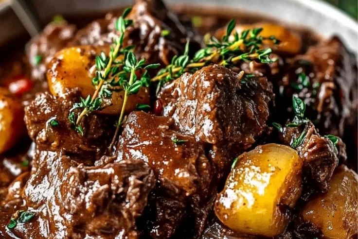 Slow Cooked Summer Beef Casserole