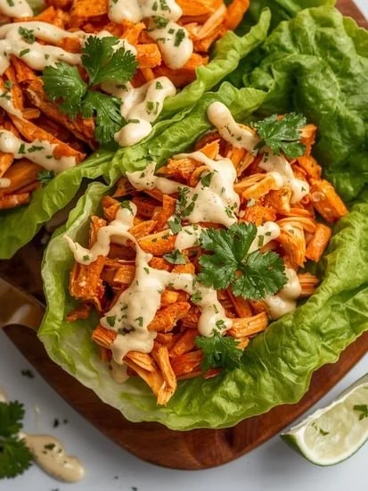 Spicy Buffalo Chicken Lettuce Wraps Recipe
