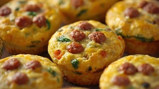 Turkey Sausage and Egg White Breakfast Bites