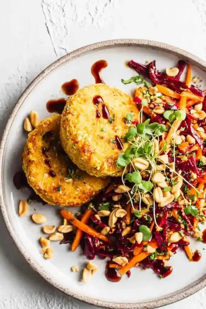 Vietnamese Style Chicken Burgers and Ginger Slaw