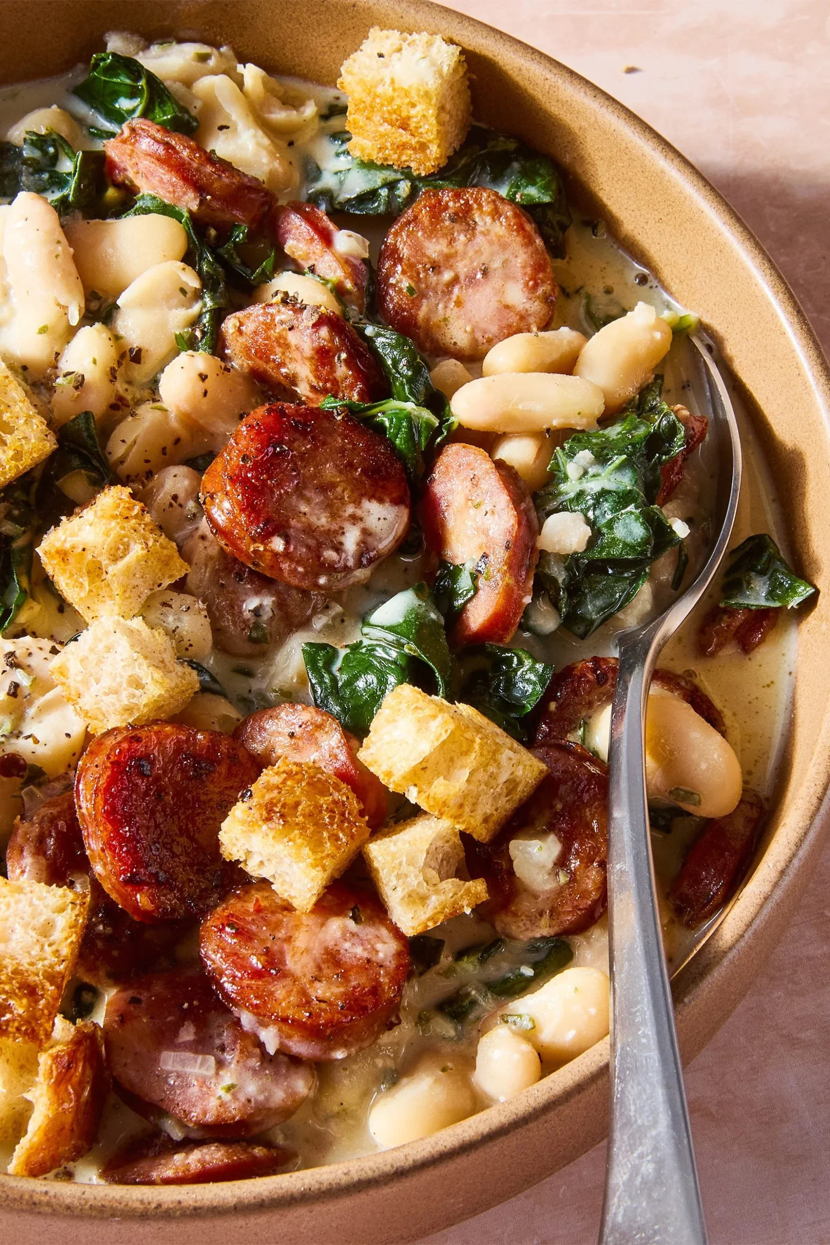 White Bean & Smoked Sausage Skillet