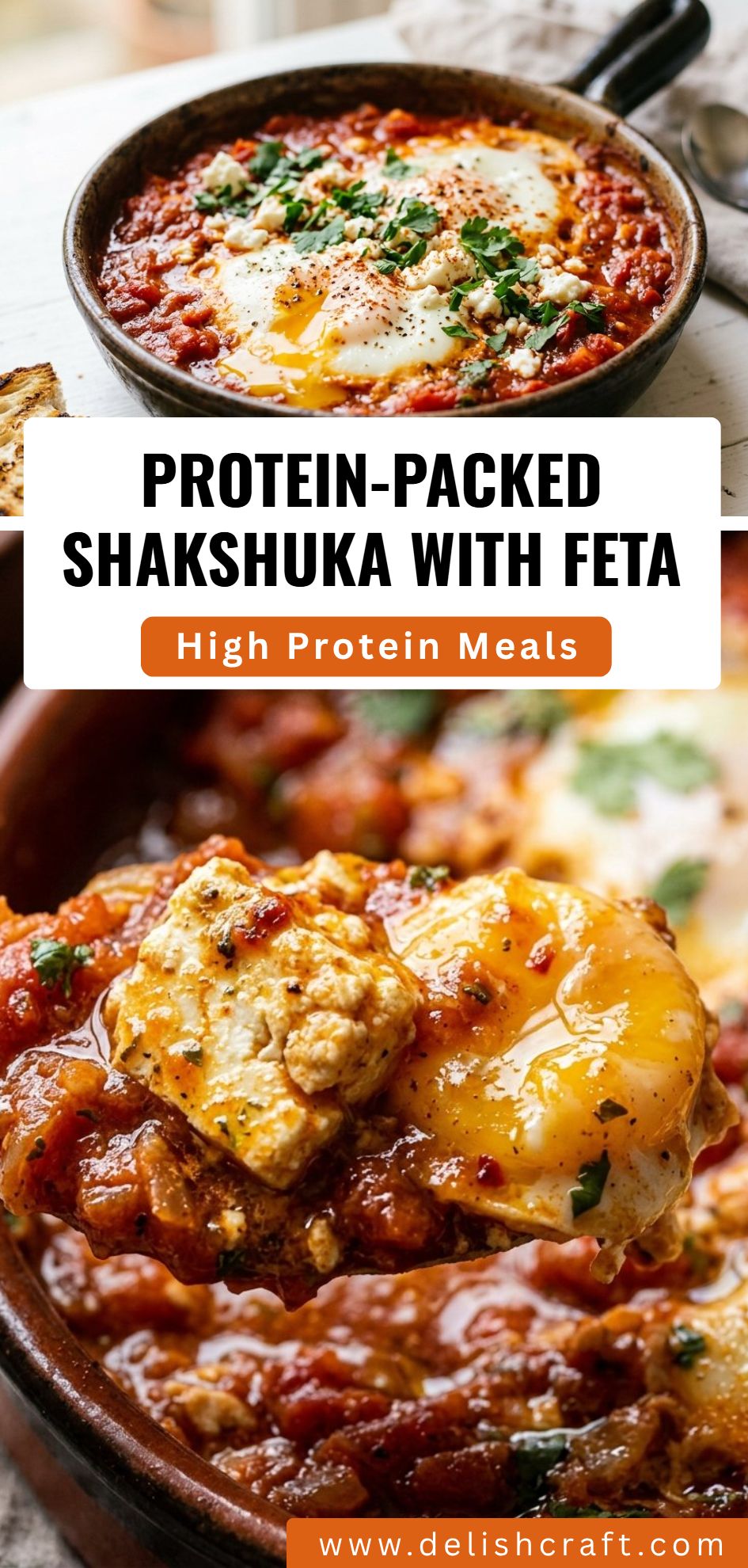 Protein Packed Shakshuka With Feta