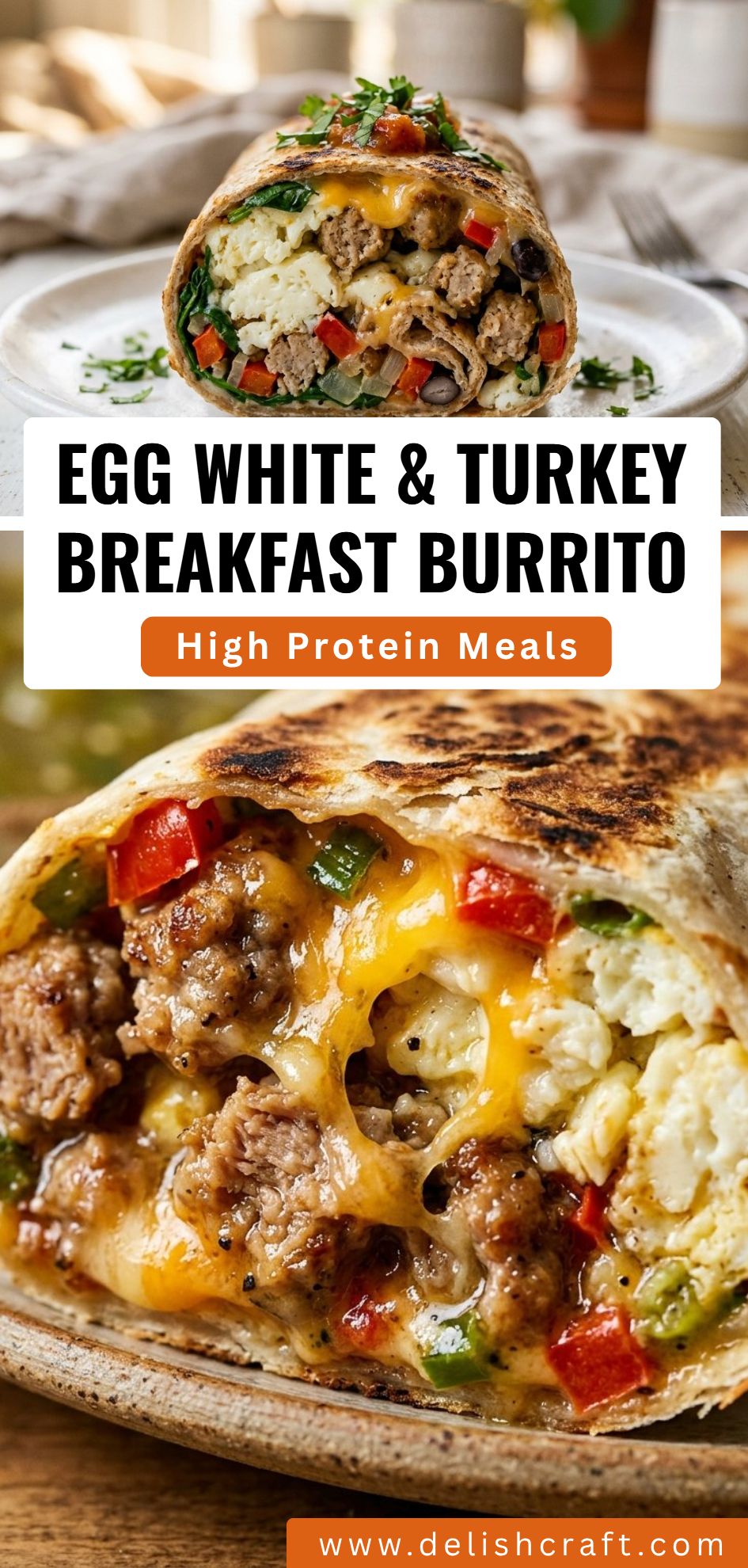 Egg White Turkey Breakfast Burrito