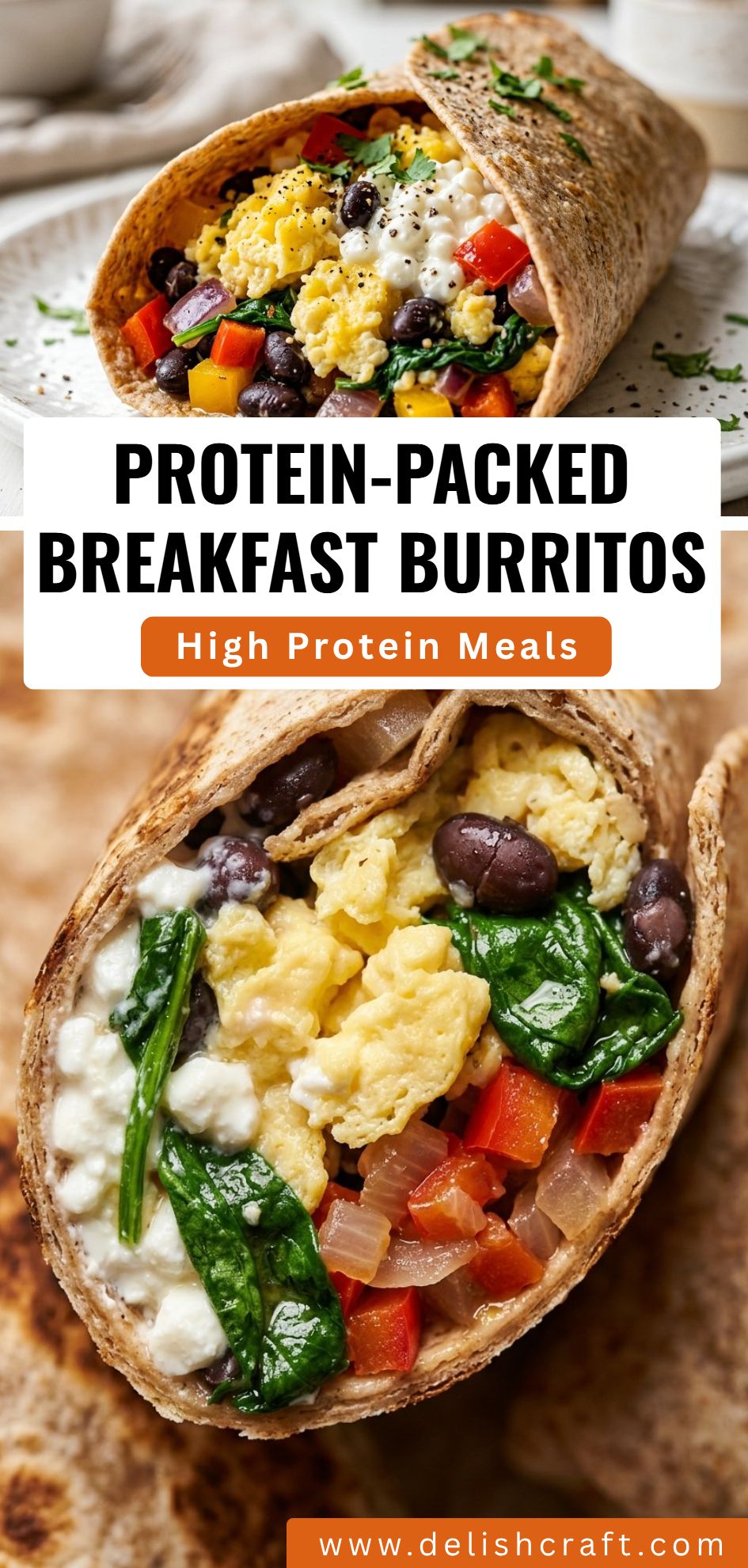 Protein Packed Breakfast Burritos