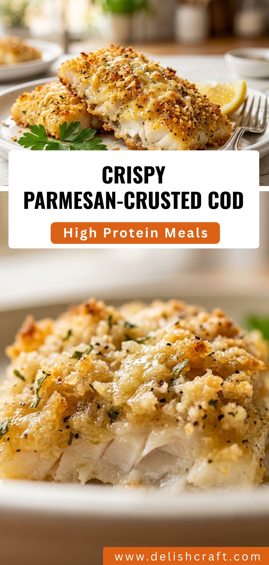 Crispy Parmesan Crusted Cod
