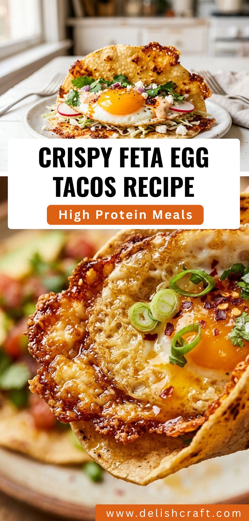 Crispy Feta Egg Tacos Recipe