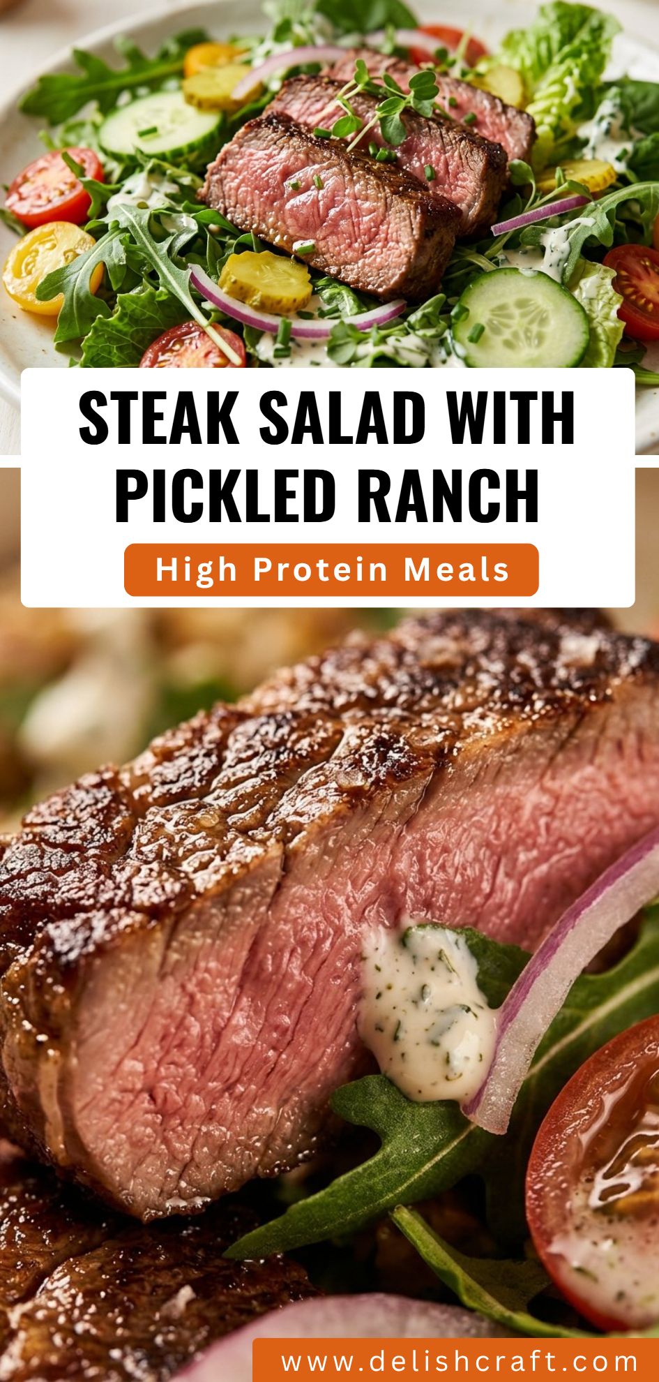 Steak Salad With Pickled Ranch