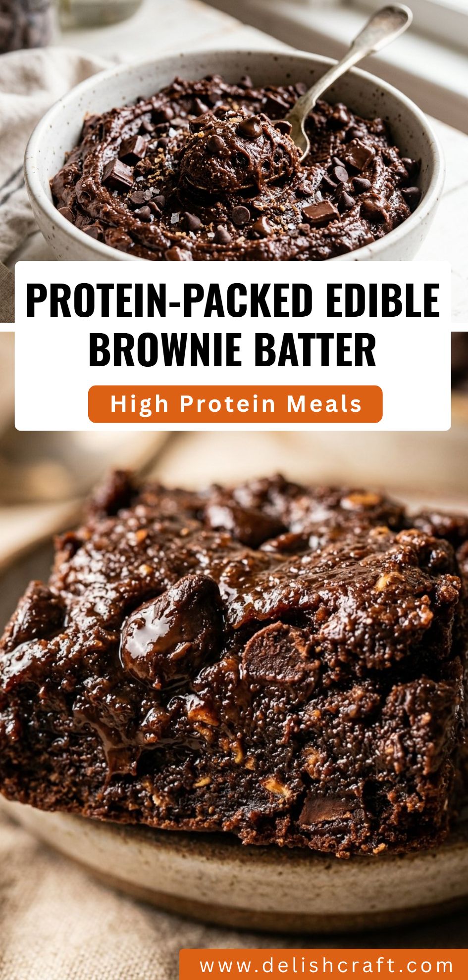 Protein Packed Edible Brownie Batter
