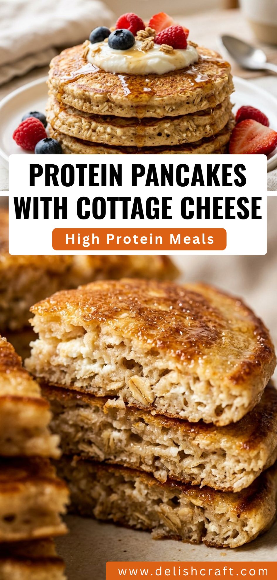 Protein Pancakes With Cottage Cheese