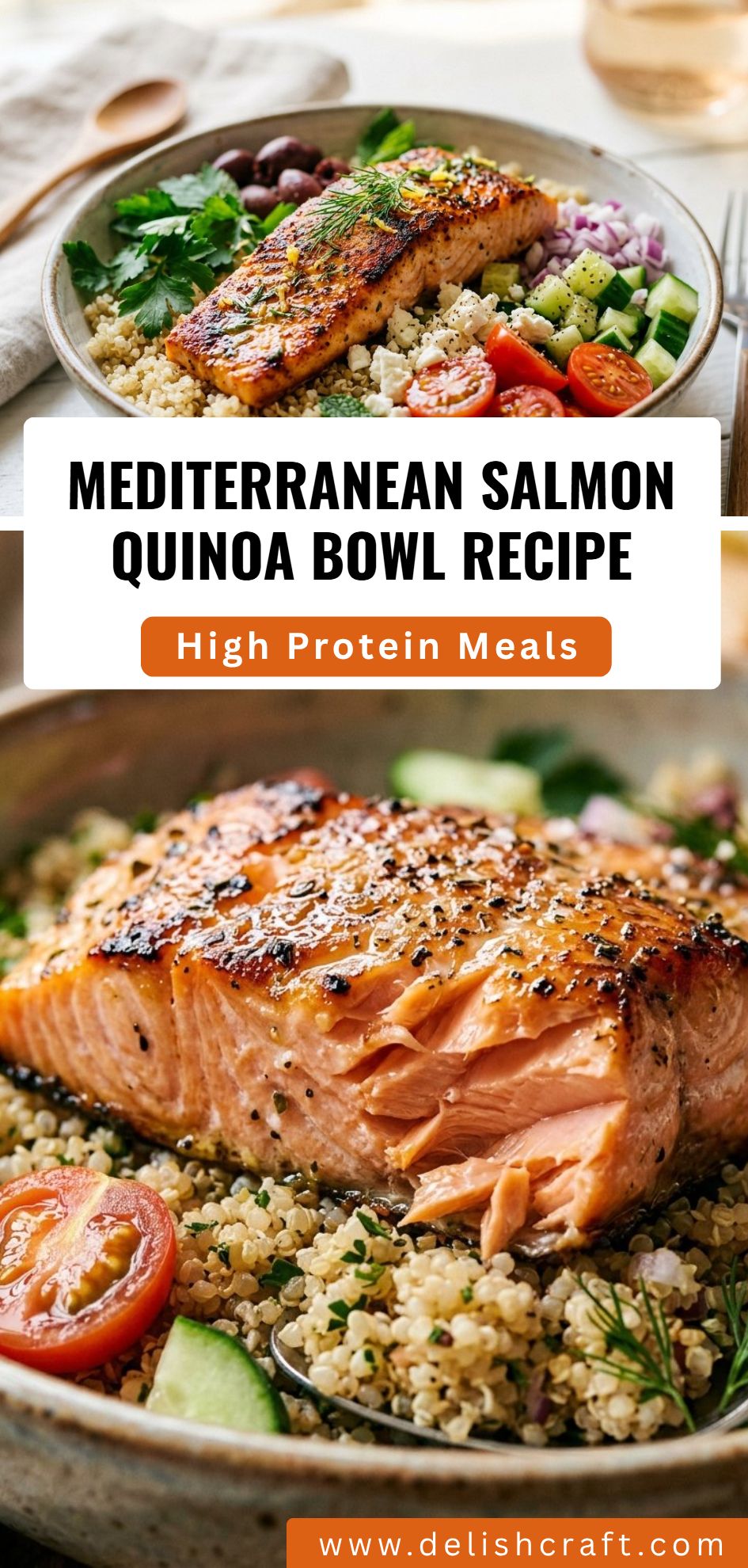 Mediterranean Salmon Quinoa Bowl Recipe 2