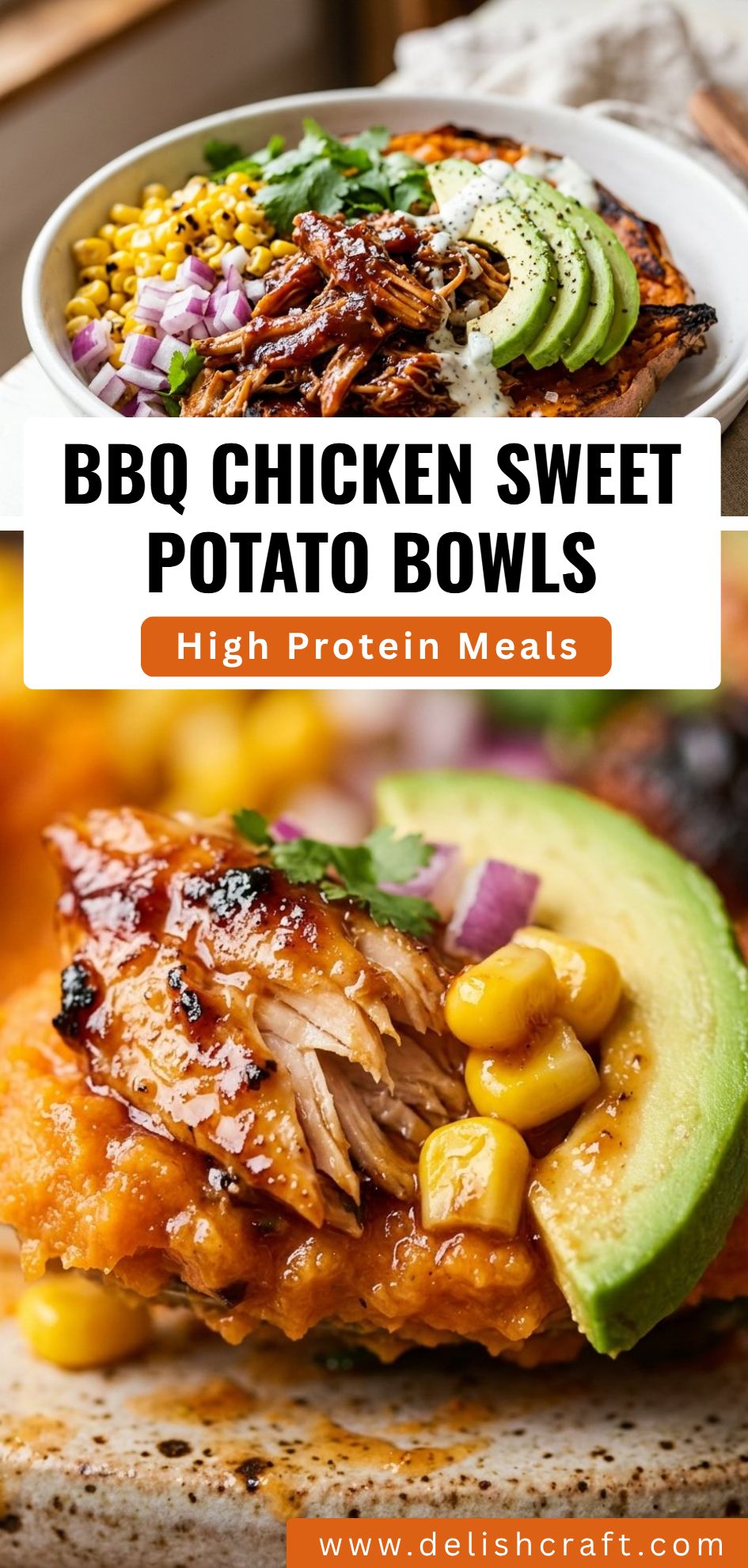 Bbq Chicken Sweet Potato Bowls