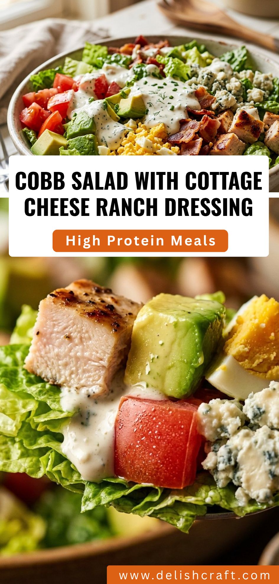 Cobb Salad Cottage Cheese Ranch Dressing