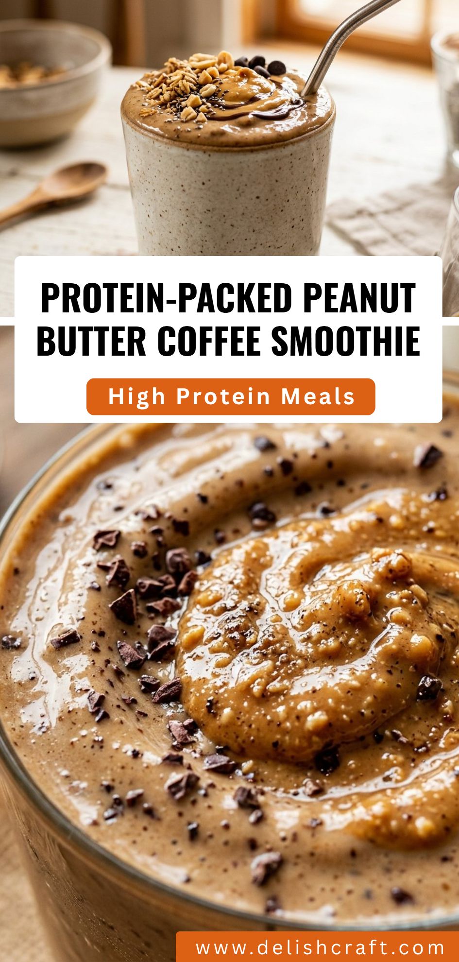 Protein Packed Peanut Butter Coffee Smoothie