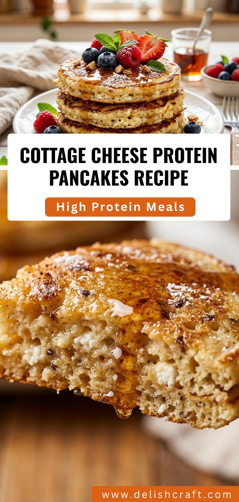 Cottage Cheese Protein Pancakes Recipe