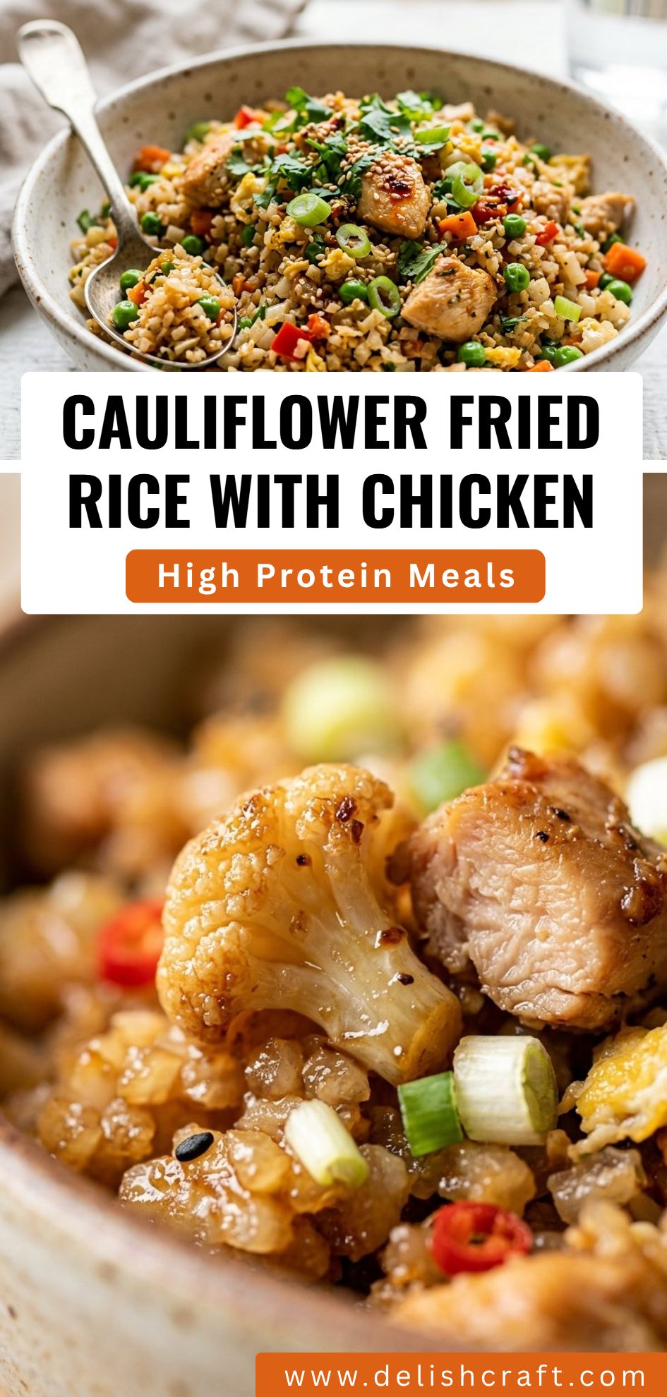 Cauliflower Fried Rice With Chicken