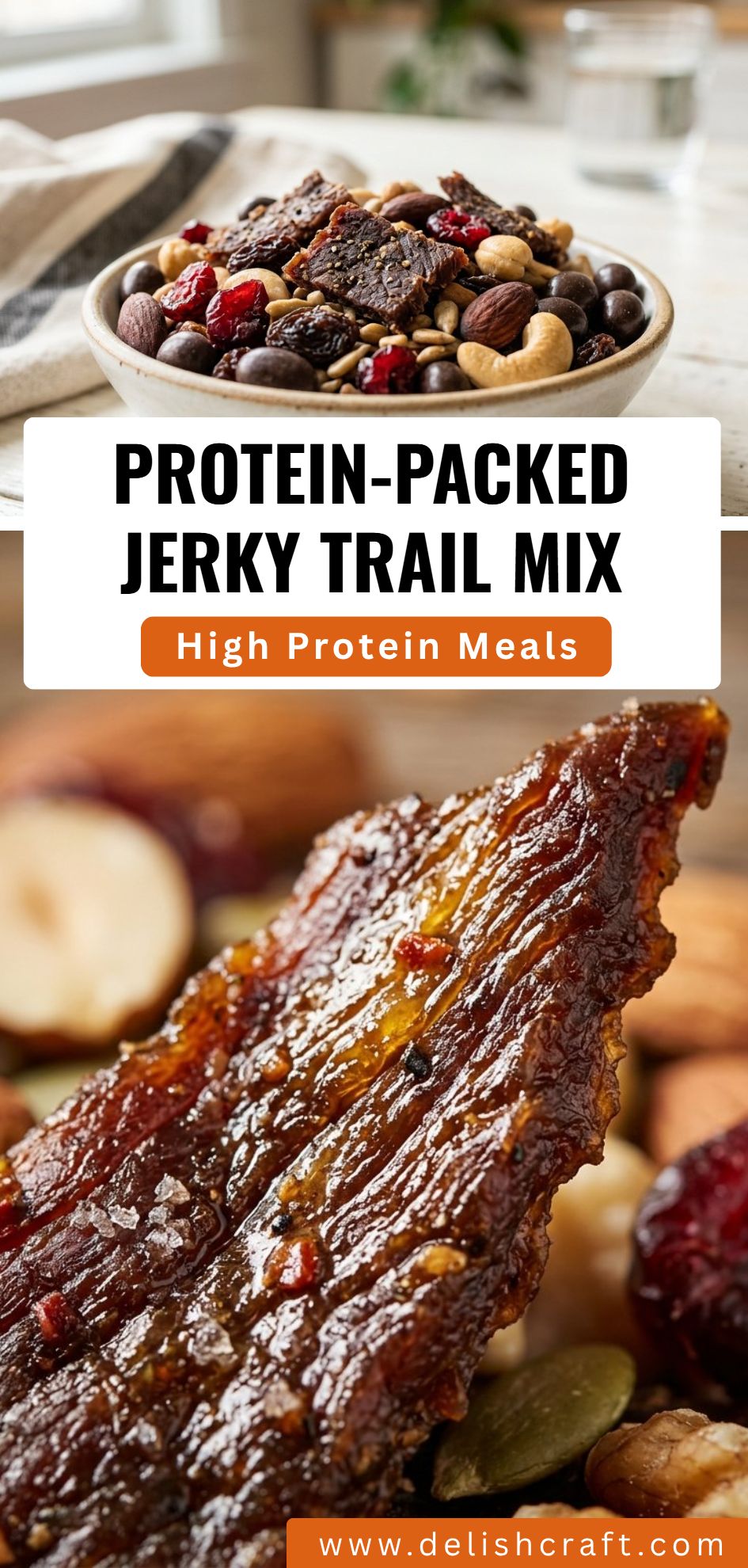 Protein Packed Jerky Trail Mix