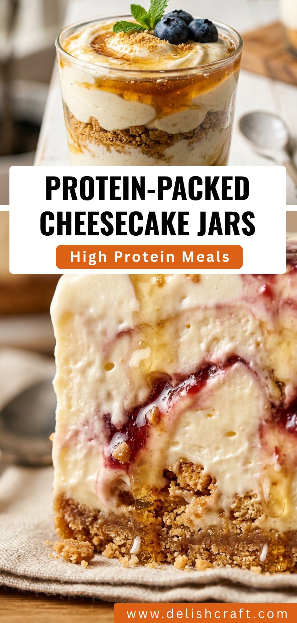 Protein Packed Cheesecake Jars