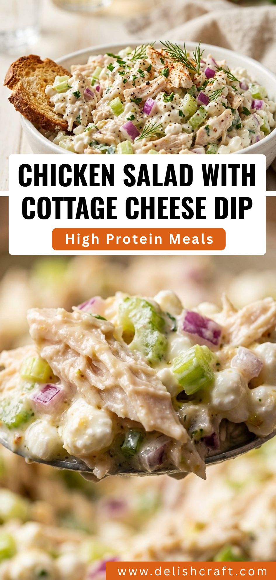 Chicken Salad With Cottage Cheese Dip