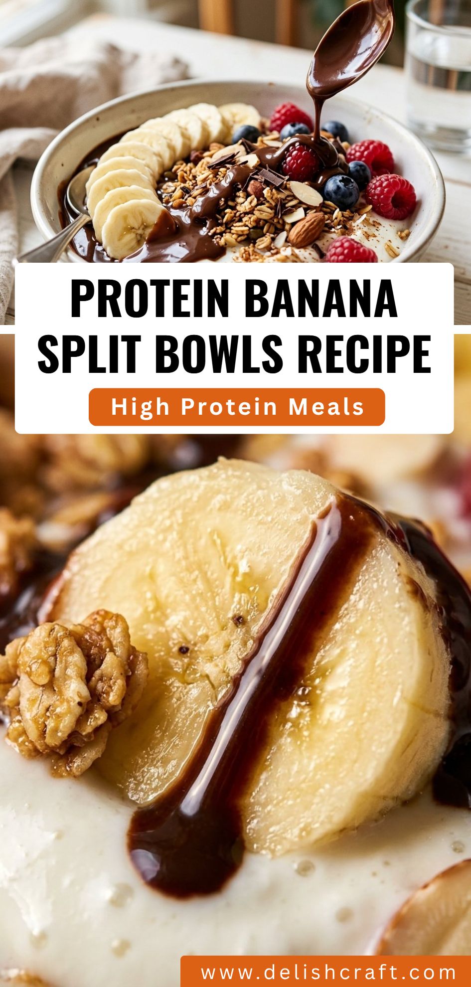 Protein Banana Split Bowls Recipe