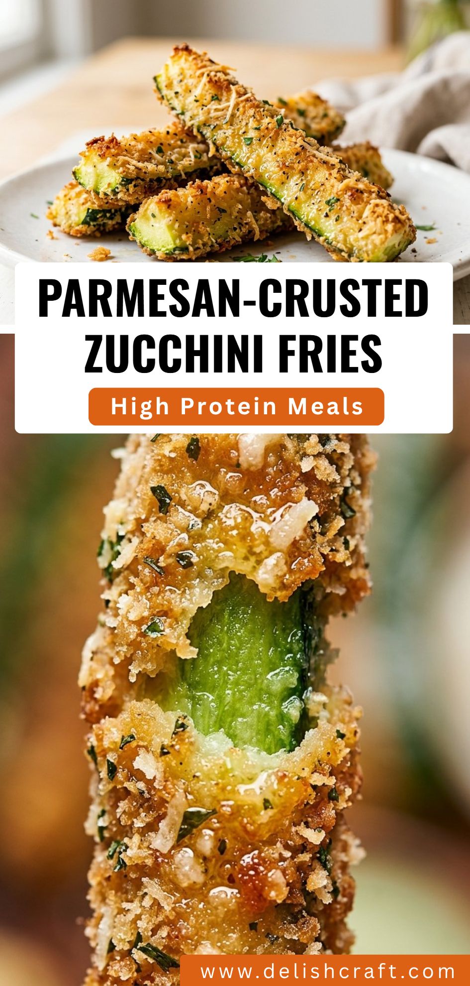 Parmesan Crusted Zucchini Fries