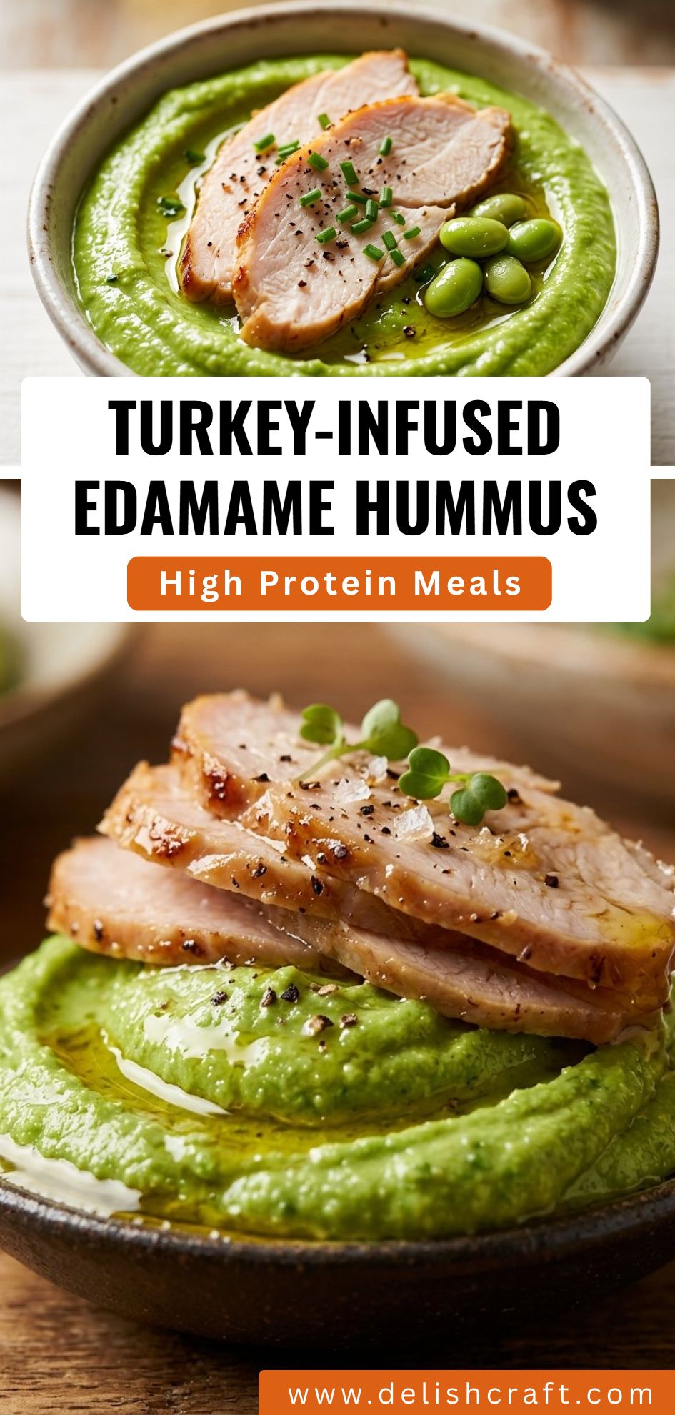Turkey Infused Edamame Hummus