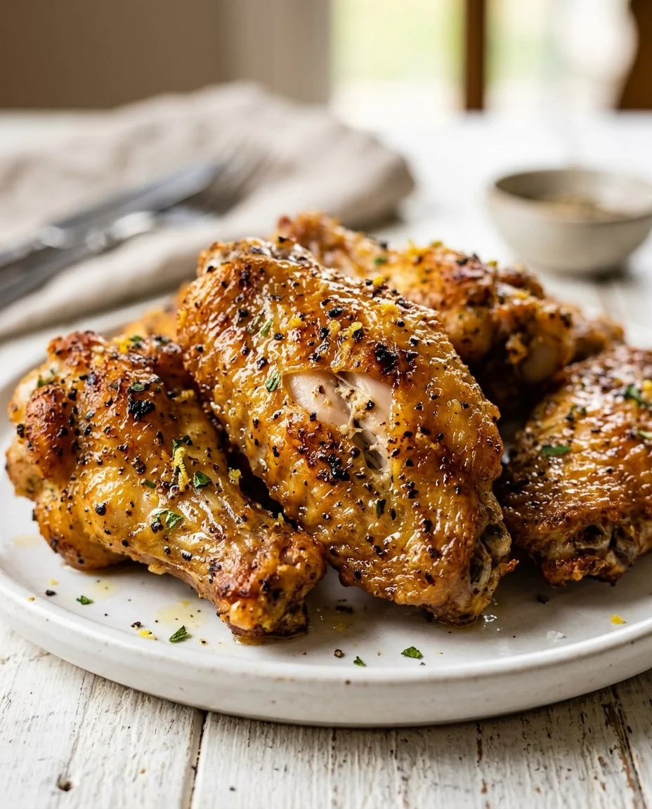 Air Fryer Lemon Pepper Chicken Wings