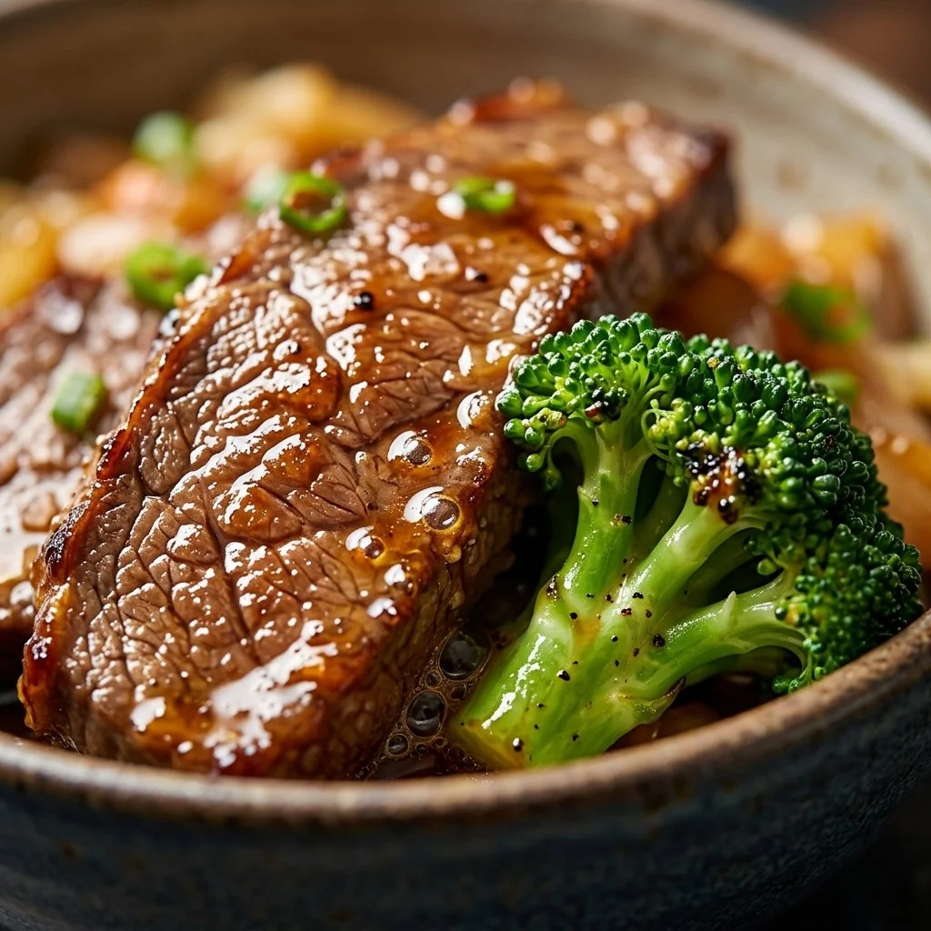 Delicious beef and broccoli stir-fry served in a bowl with colorful vegetables