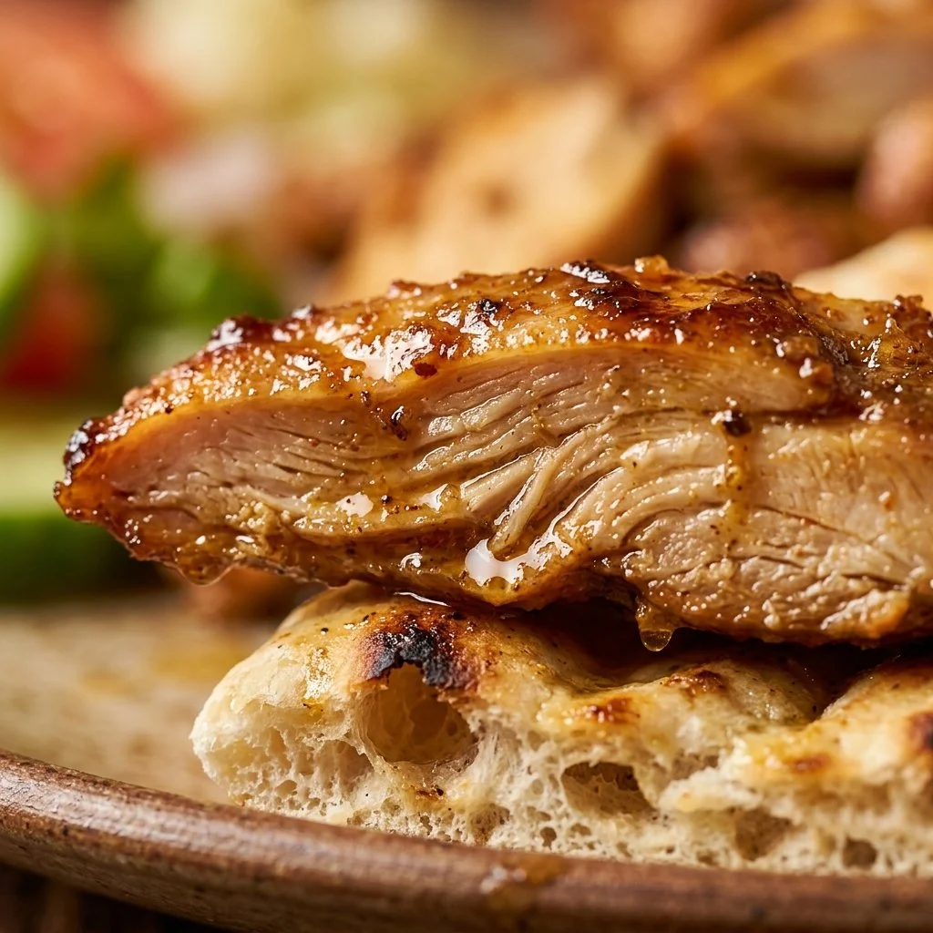 Delicious Chicken Shawarma Wrap ready to serve, showcasing fresh ingredients and flavors.
