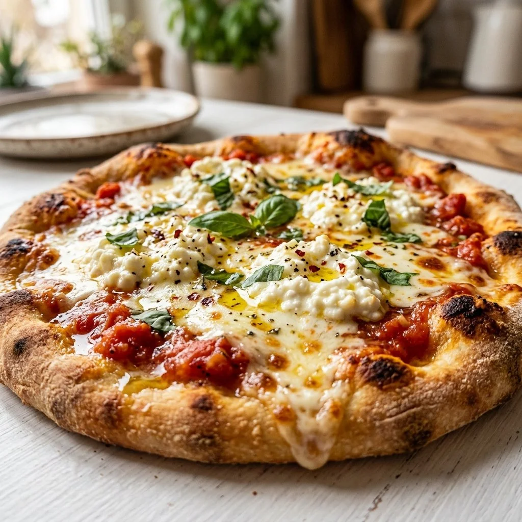 Cottage Cheese Flatbread Pizza Recipe