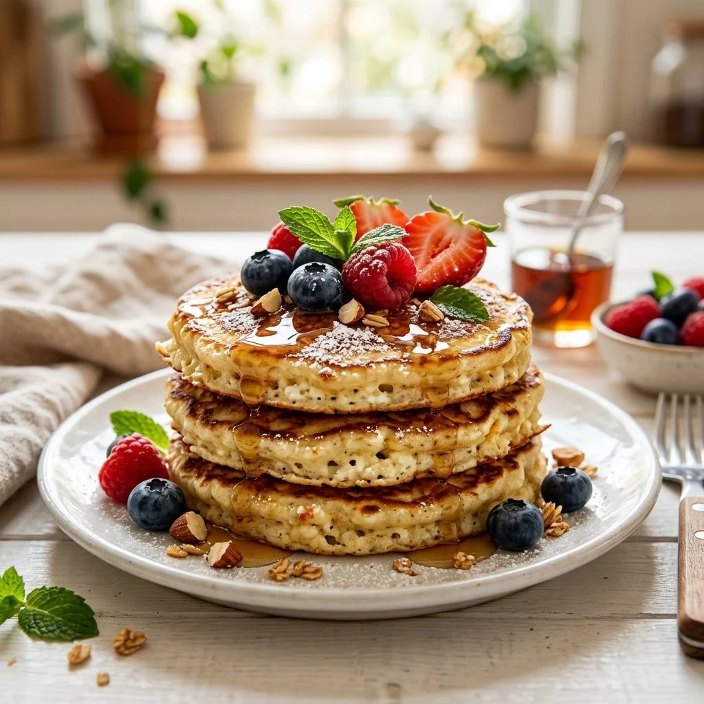 Cottage Cheese Protein Pancakes Recipe