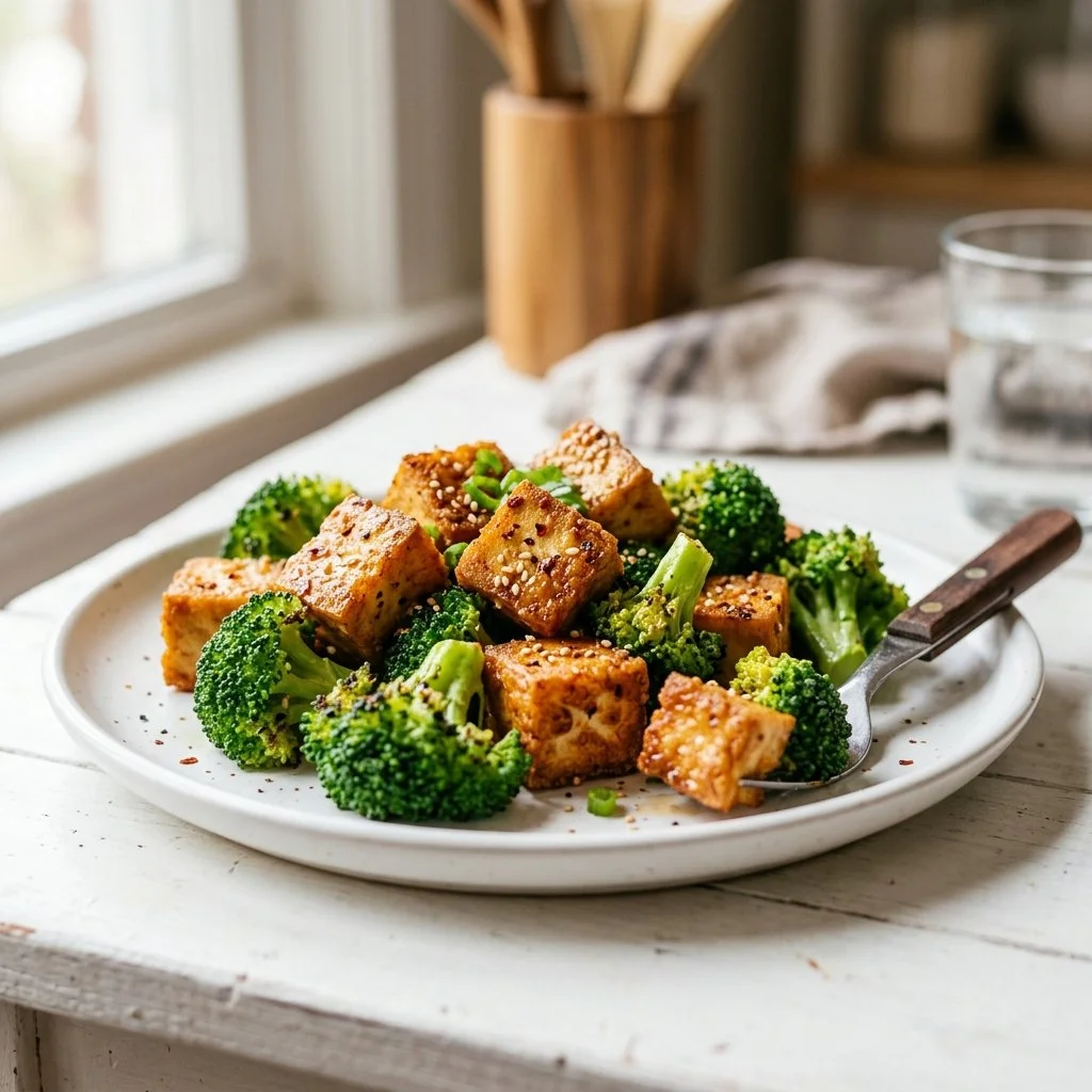 Crispy Tofu and Broccoli