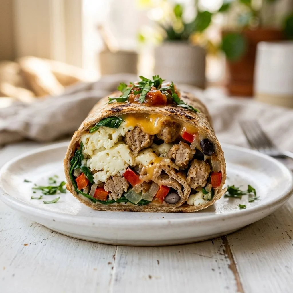 Egg White & Turkey Breakfast Burrito
