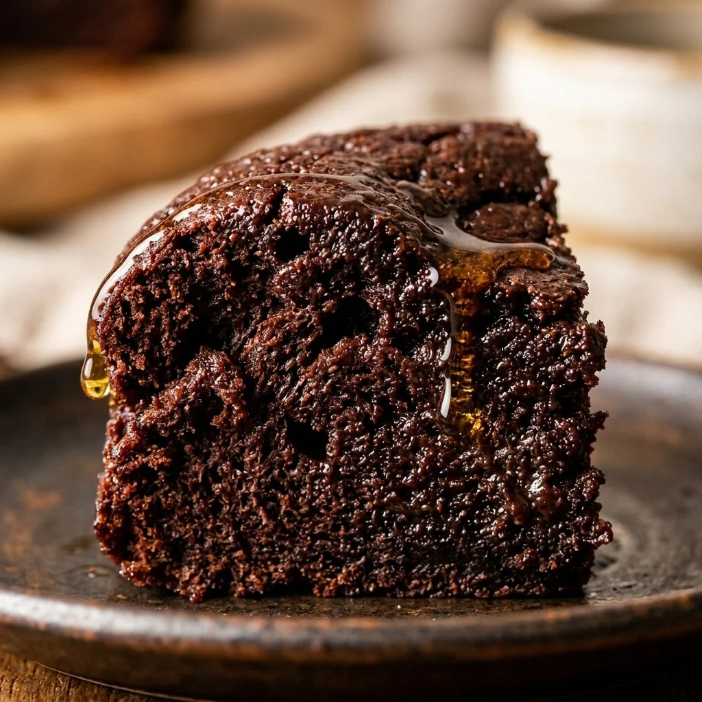 Delicious Father's Day Protein Chocolate Cake topped with chocolate icing