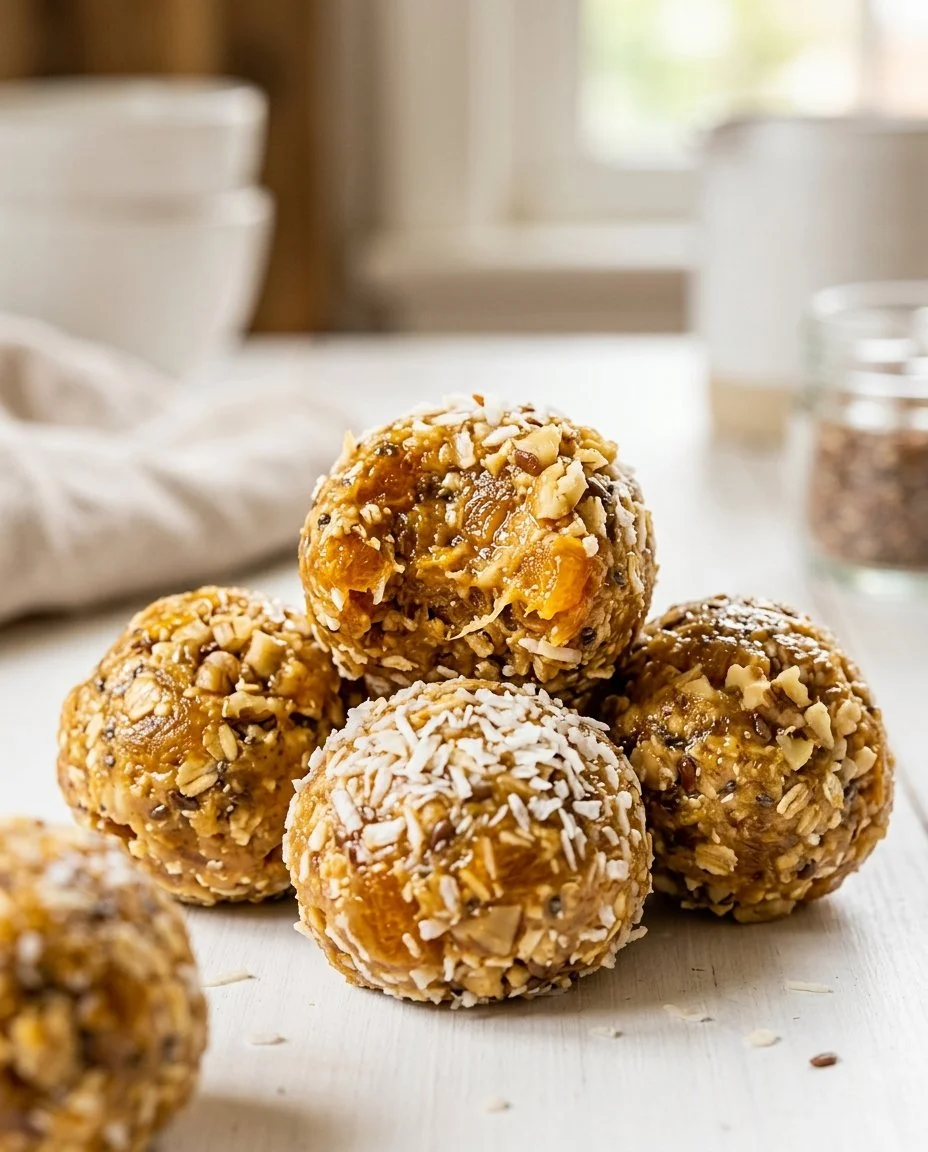 No-Bake Apricot Protein Energy Balls