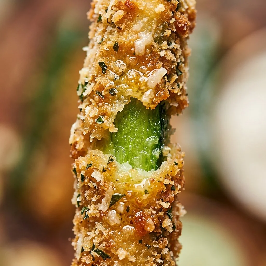 Crispy Parmesan-Crusted Zucchini Fries on a plate