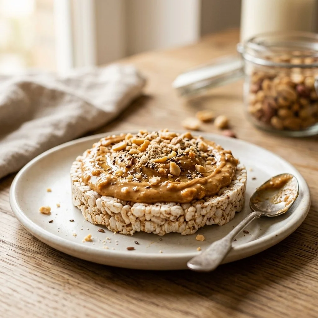 Peanut Butter Protein Rice Cakes