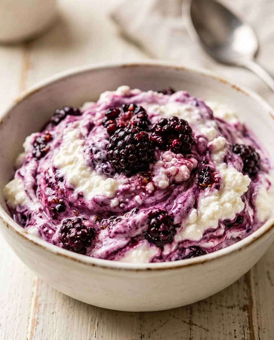 Protein-Packed Blackberry Ice Cream