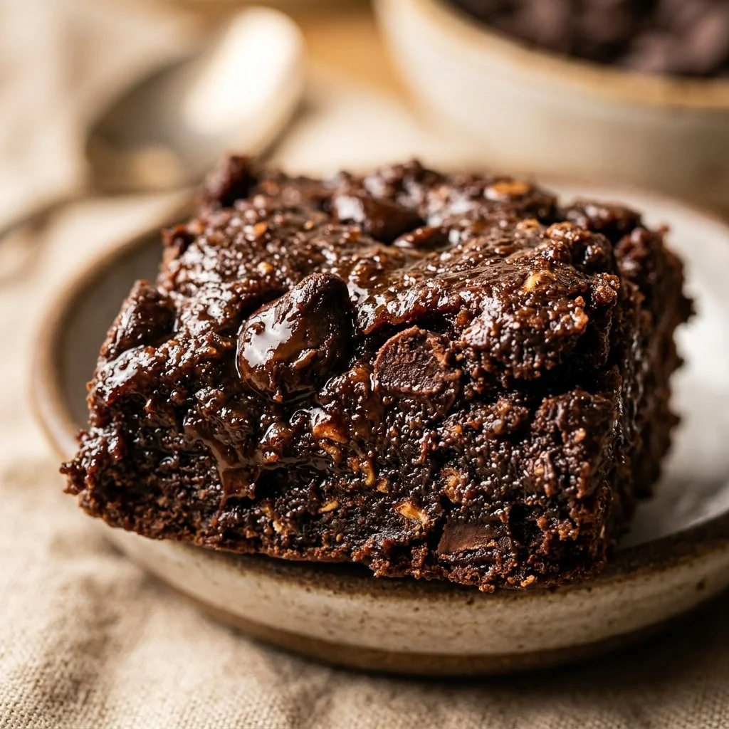 Protein-packed edible brownie batter ready to enjoy straight from the bowl.