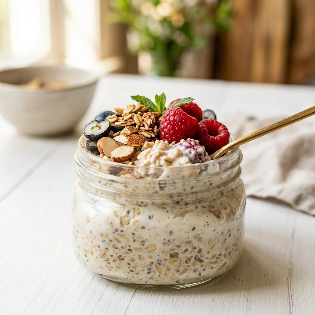 Protein-Packed Overnight Oats with Greek Yogurt