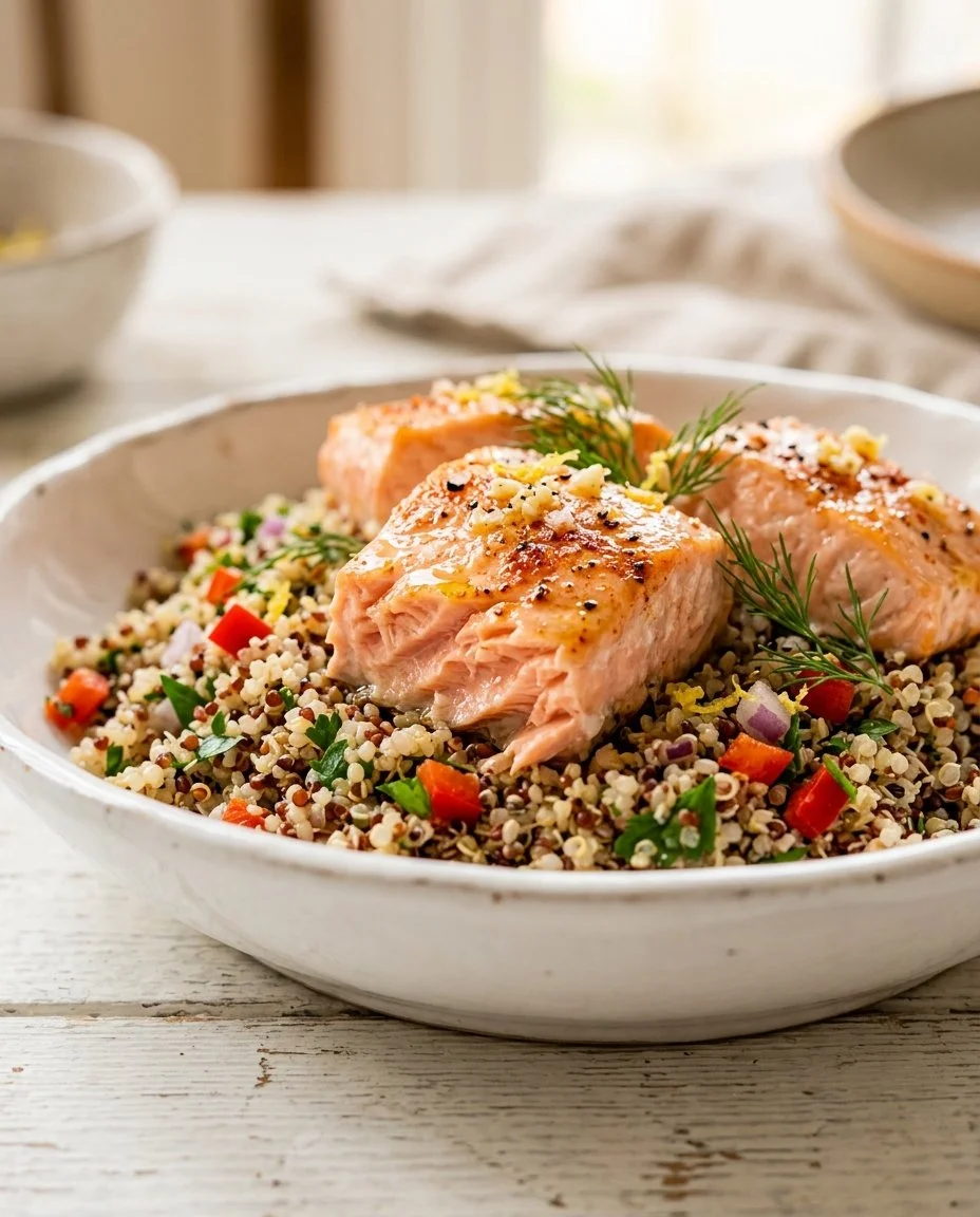Salmon Bites Bowl with Air Fryer