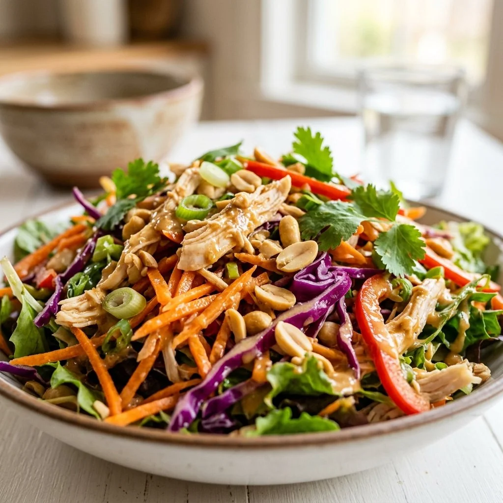 Thai Peanut Chicken Crunch Salad Recipe