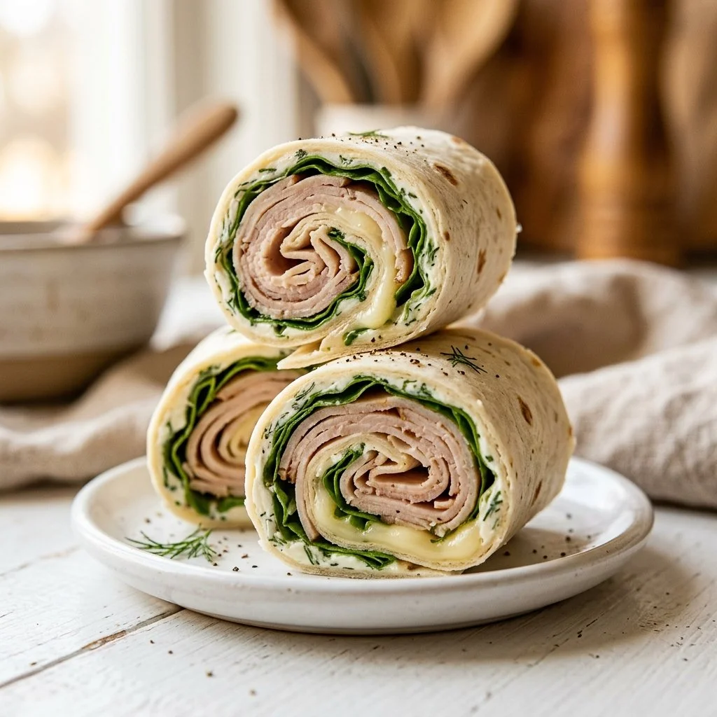 Turkey and Cheese Roll-Ups Recipe