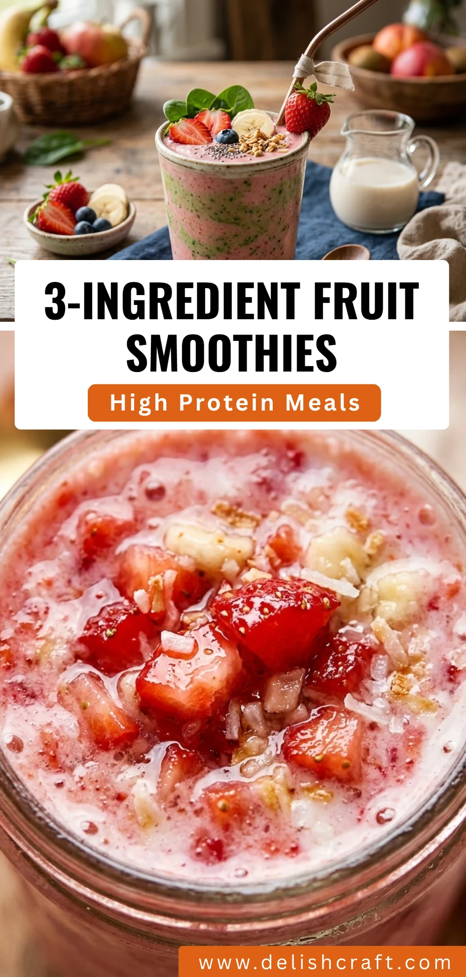 3-Ingredient Fruit Smoothies